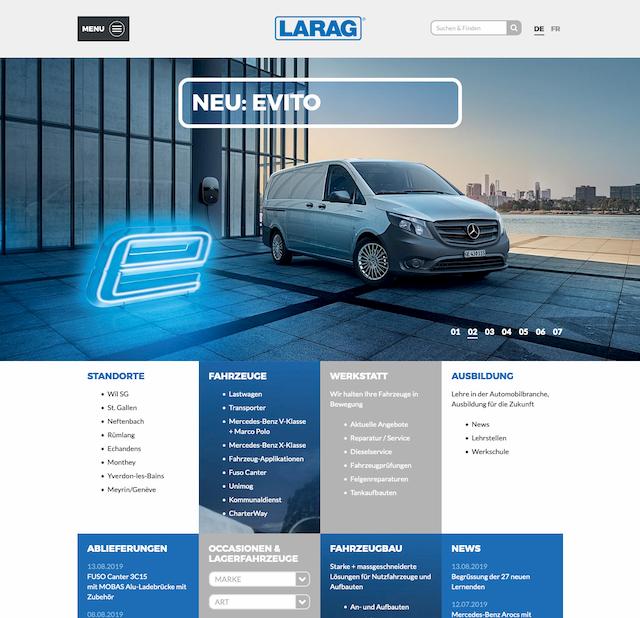 LARAG AG website