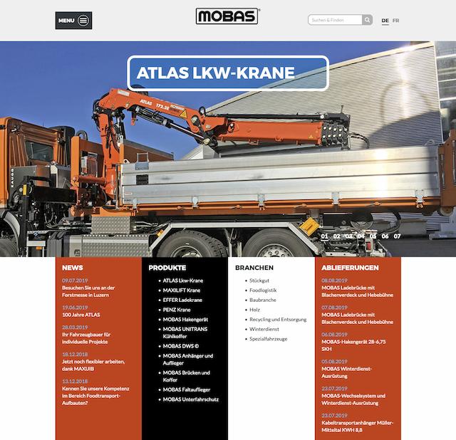 MOBAS AG website